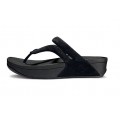 Charming Fitflop Whirl Fur Black For Women