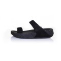 Fitflop Rokkit Black Toes Monochrome Hot Drilling For Women