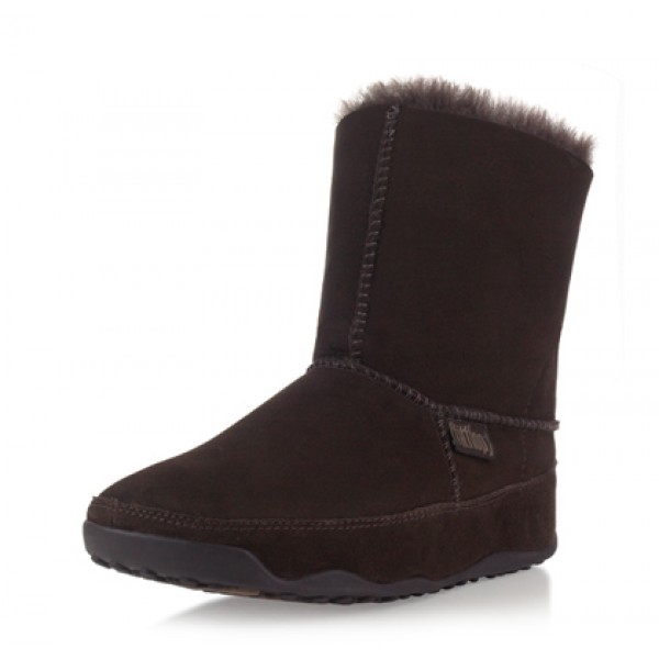 Fitflop Mukluk Shoot Boots Chocolate For Women