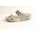 Fitflop Walkstar Slide Leopard Beige Sandal For Women