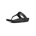 Fitflop Banda Micro-Crystal Toe-Post Leather All Black For Women