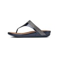 Fitflop Banda Micro-Crystal Toe-Post Leather Dark Blue For Women