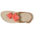 Fitflop Floretta Sandal Brown With Red Flower For Women